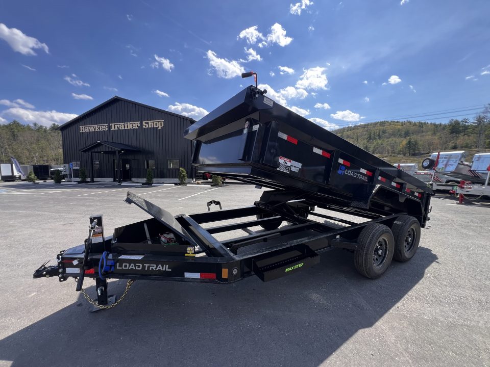 New 2026 Load Trail 7x14 Dump Trailer-HD/ 24'' Sides/ 8" I beam frame/ Tarp kit & Ramps - 14k GVW