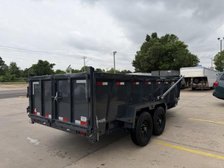New #153363 026 LAMAR DL 16 X 83 TANDEM AXLE LOW PRO 14K BUMPER PULL DUMP W/ 3' SIDES