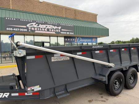 New #153363 026 LAMAR DL 16 X 83 TANDEM AXLE LOW PRO 14K BUMPER PULL DUMP W/ 3' SIDES