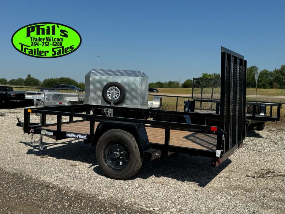New 2025 Sure-Trac FACTORY CLOSE OUT MODEL 5X10 UTILITY TRAILER WITH GATE Utility Trailer ONLY 1 AT THIS PRICE!