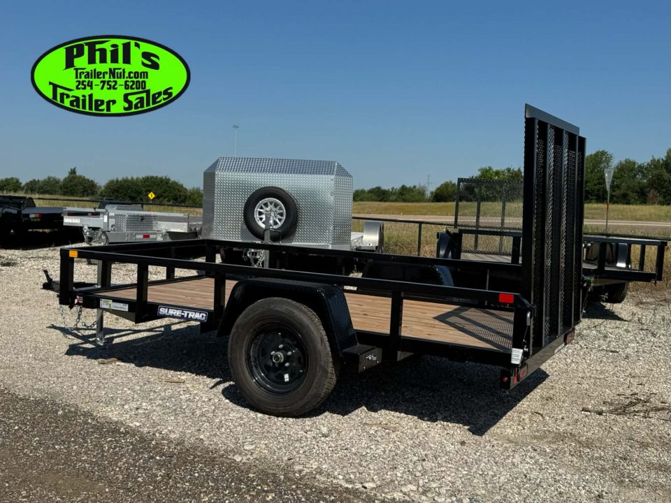 New 2025 Sure-Trac FACTORY CLOSE OUT MODEL 5X10 UTILITY TRAILER WITH GATE Utility Trailer ONLY 1 AT THIS PRICE!