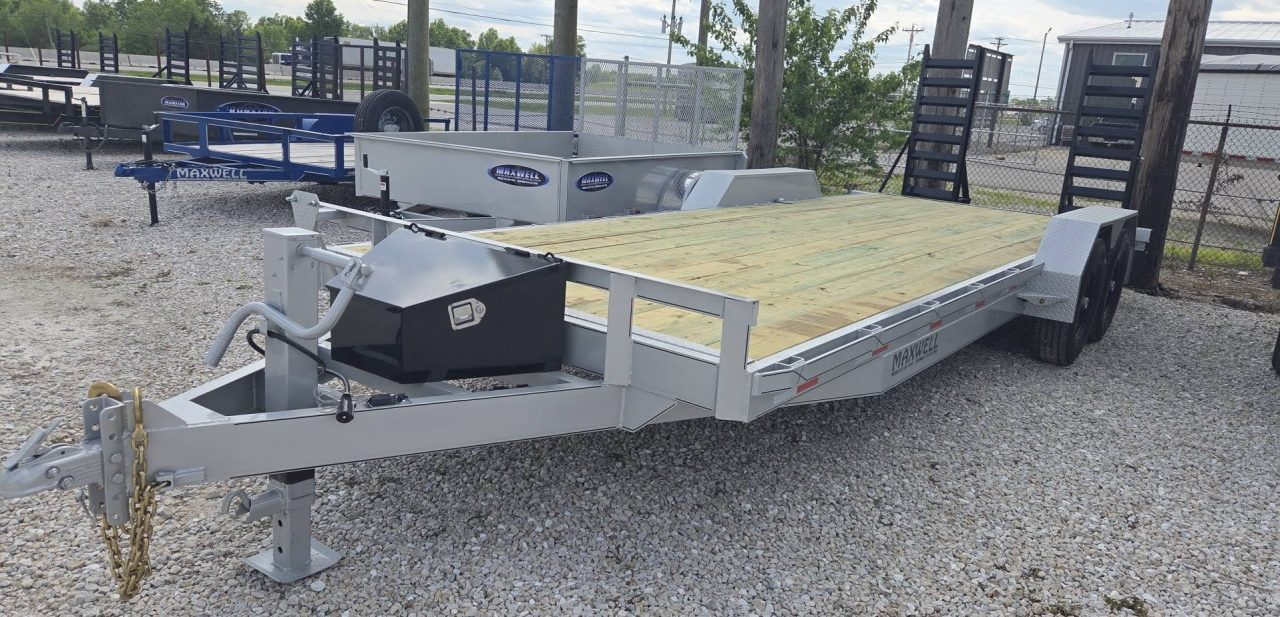 New 2027 Maxwell 22' Skid Steer Flatbed Equipment Trailer