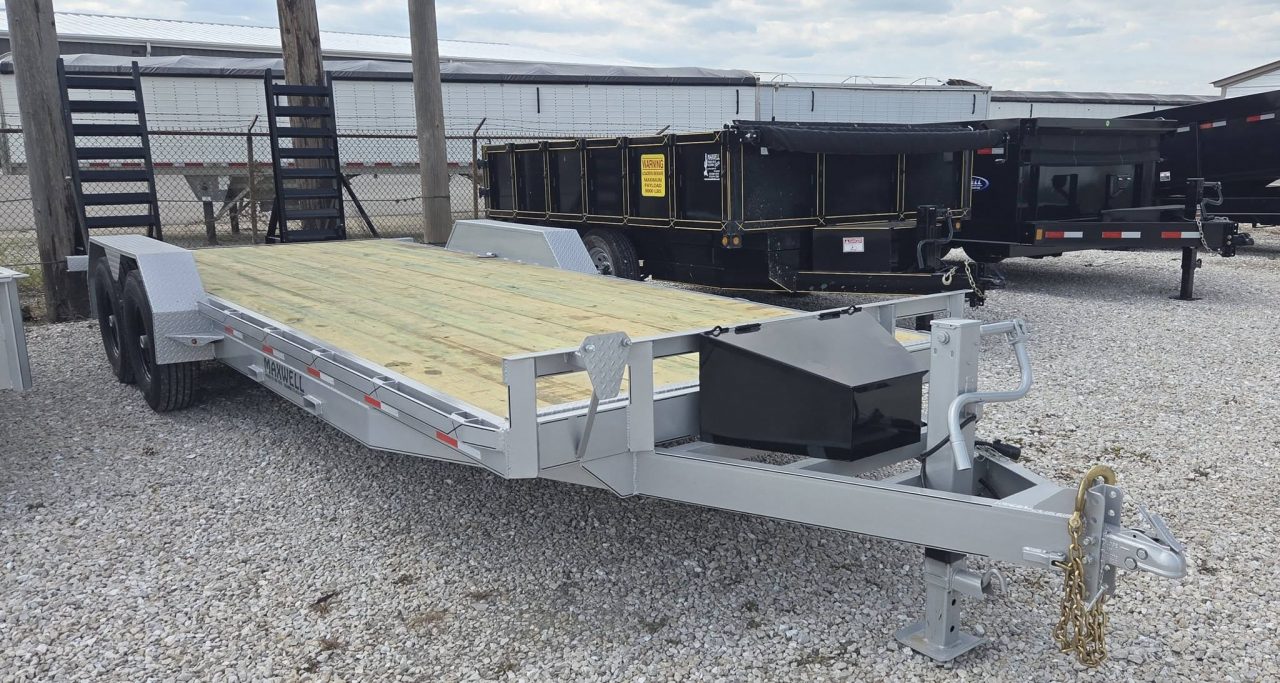 New 2027 Maxwell 22' Skid Steer Flatbed Equipment Trailer