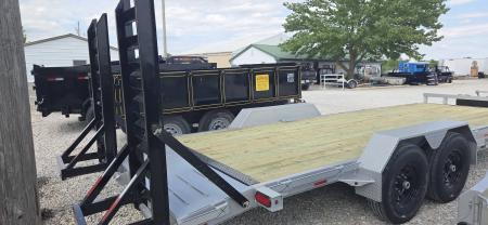 New 2027 Maxwell 22' Skid Steer Flatbed Equipment Trailer