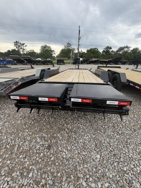 New 2026 LIBERTY LE14K83X19+3B8 Equipment Trailer 83X22 TA DOVETAIL W/ MAMMOTH RAMPS (GVW:15400) MIDNIGHT BLACK