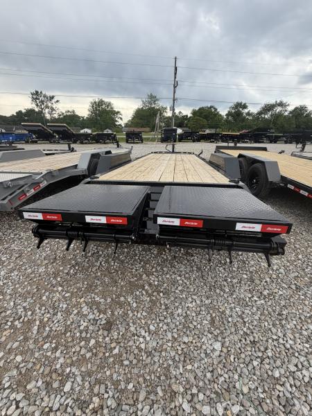 New 2026 LIBERTY LE14K83X19+3B8 Equipment Trailer 83X22 TA DOVETAIL W/ MAMMOTH RAMPS (GVW:15400) MIDNIGHT BLACK