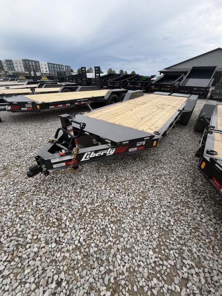 New 2026 Liberty Equipment Trailer LE14K83X17+3B8 83x20 TA DOVETAIL W/ MAMMOTH RAMPS  (GVW:15400) ARSENAL GREY METALLIC