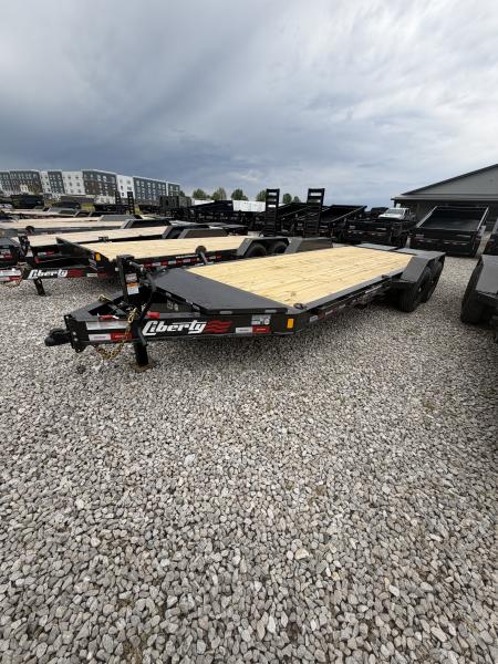 New 2026 Liberty Equipment Trailer LE14K83X17+3B8 83x20 TA DOVETAIL W/ MAMMOTH RAMPS  (GVW:15400) ARSENAL GREY METALLIC