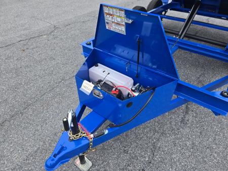 New 6 x 12 B-WISE LE Series Low Profile Dump Trailer, 10K GVWR **Blue w/Combo Gate, Ramps, D-rings