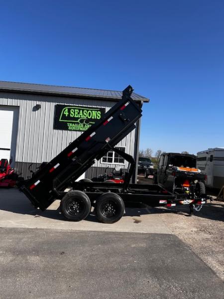 New 2026 H&H Trailers 82 X12' BP TARP/RAMPS 14K INDUSTRIAL Dump Trailer