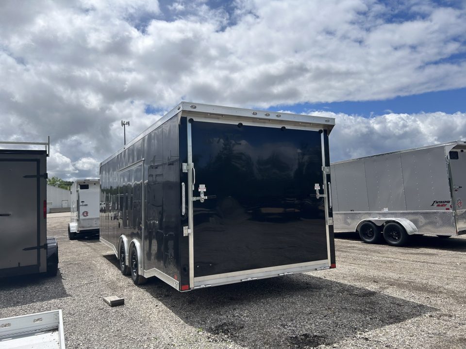 New 2026 ATC 24 FT ROM 400 ALUMINUM ENCLOSED CAR HAULER PREMIUM ESCAPE DOOR