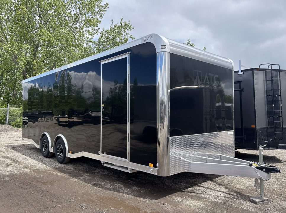 New 2026 ATC 24 FT ROM 400 ALUMINUM ENCLOSED CAR HAULER PREMIUM ESCAPE DOOR