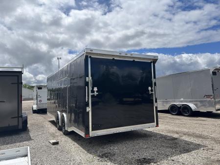 New 2026 ATC 24 FT ROM 400 ALUMINUM ENCLOSED CAR HAULER PREMIUM ESCAPE DOOR