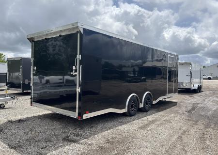 New 2026 ATC 24 FT ROM 400 ALUMINUM ENCLOSED CAR HAULER PREMIUM ESCAPE DOOR