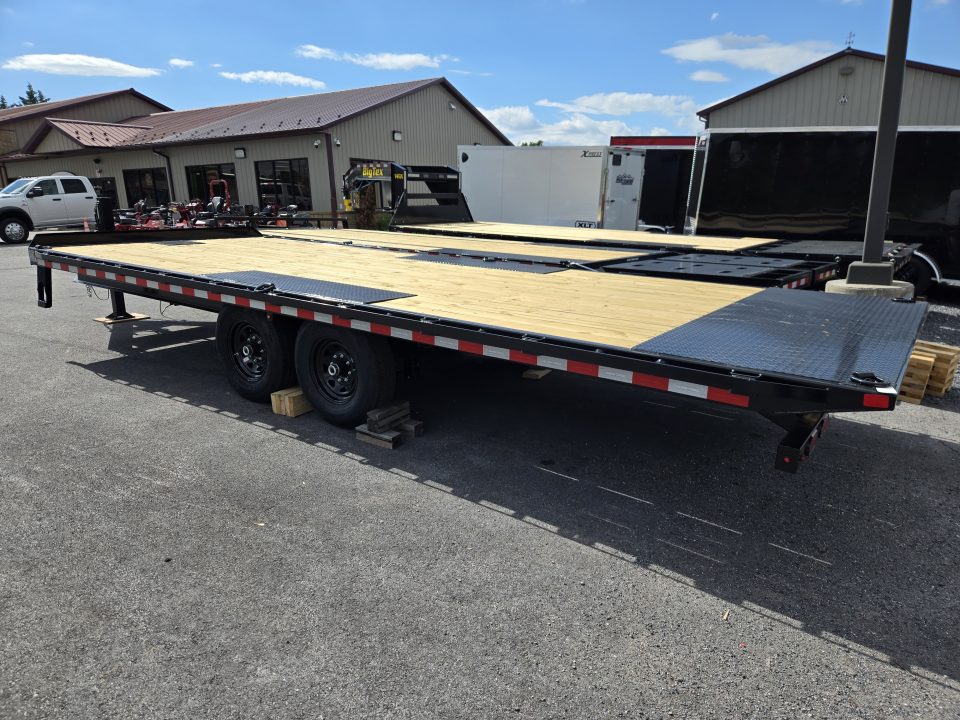 New 8.5 x 22 Sure-Trac HD Power-Tilt Deck Over Equipment Trailer 15K GVWR **w/ Hydraulic Jack, Winch Plate