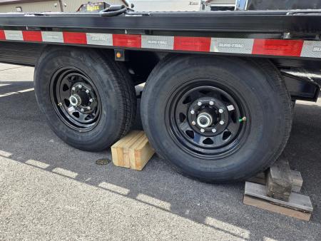 New 8.5 x 22 Sure-Trac HD Power-Tilt Deck Over Equipment Trailer 15K GVWR **w/ Hydraulic Jack, Winch Plate