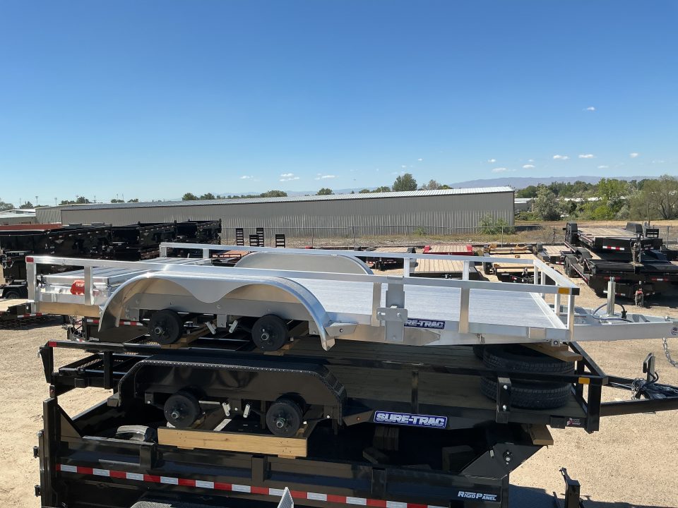 New 2026 Sure-Trac 7x14 7K Alum Tube Top Utility Trailer