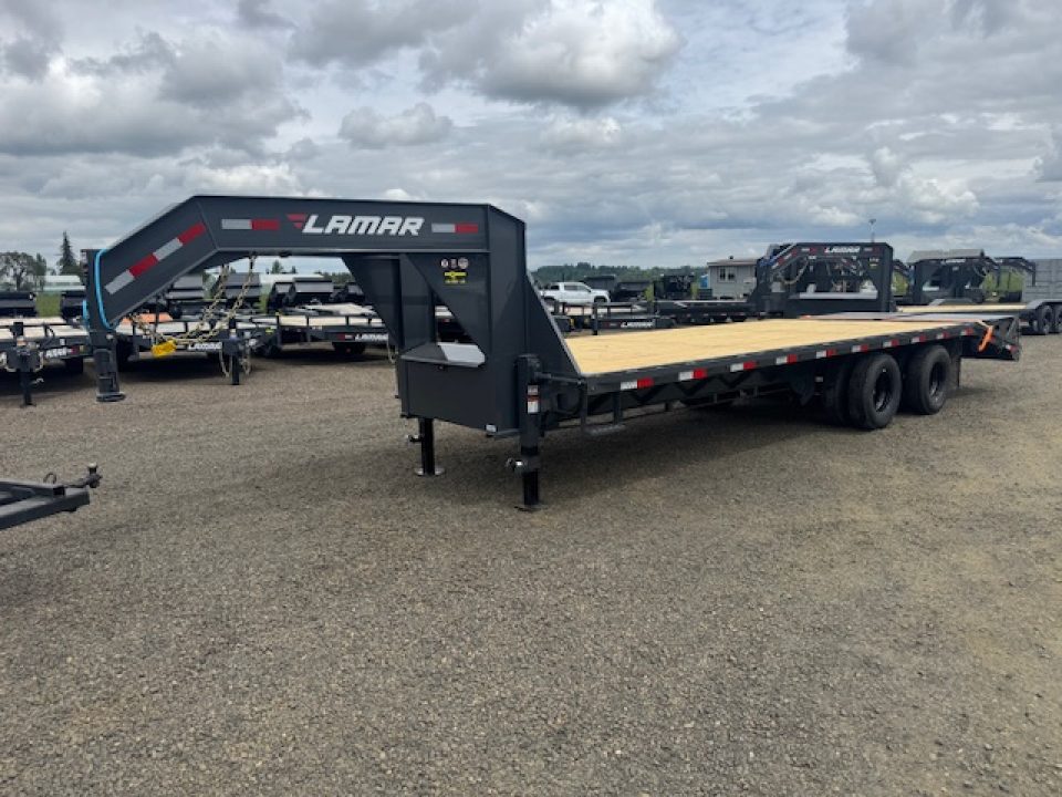 New 2026 LAMAR TRAILERS FD 102x25 24K Flatbed Trailer GOOSENECK