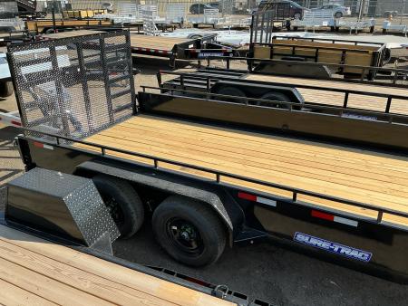 New 2026 Sure-Trac 7X16 7K STEEL HIGH SIDE Utility Trailer