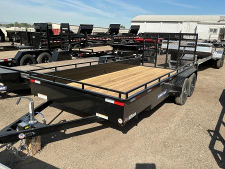 New 2026 Sure-Trac 7X16 7K STEEL HIGH SIDE Utility Trailer
