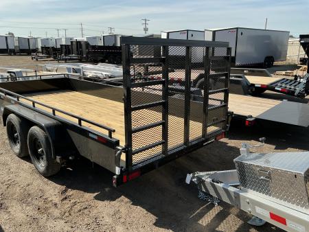 New 2026 Sure-Trac 7X16 7K STEEL HIGH SIDE Utility Trailer