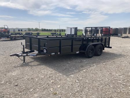 New 2026 Top Hat 7x16' Landscape Trailer - High Sides