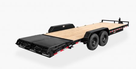 New 2025 H&H Trailers 82x18+4 Industrial Equipment Trailer, Super Deluxe Ramp, 14K