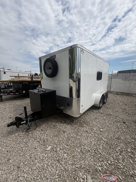New 2026 Cargo Mate Cargo Enclosed EHW712TA2-24 7x12 Splicer Trailer (GVW:7000) WHITE