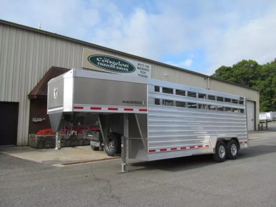 New EBY Trailers 7 X 20 Maverick Gooseneck Stock / Stock Combo Trailer