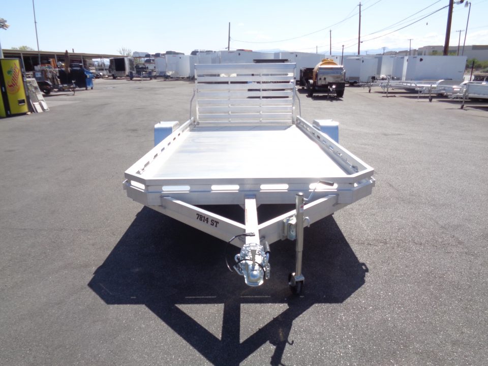 New 2027 Aluma * 7814S-TG * 14Ft Single Axle Utility Trailer w/ Tailgate