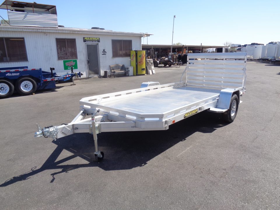 New 2027 Aluma * 7814S-TG * 14Ft Single Axle Utility Trailer w/ Tailgate