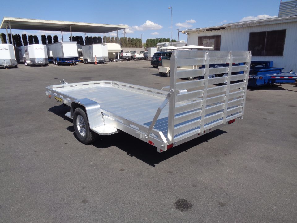 New 2027 Aluma * 7814S-TG * 14Ft Single Axle Utility Trailer w/ Tailgate