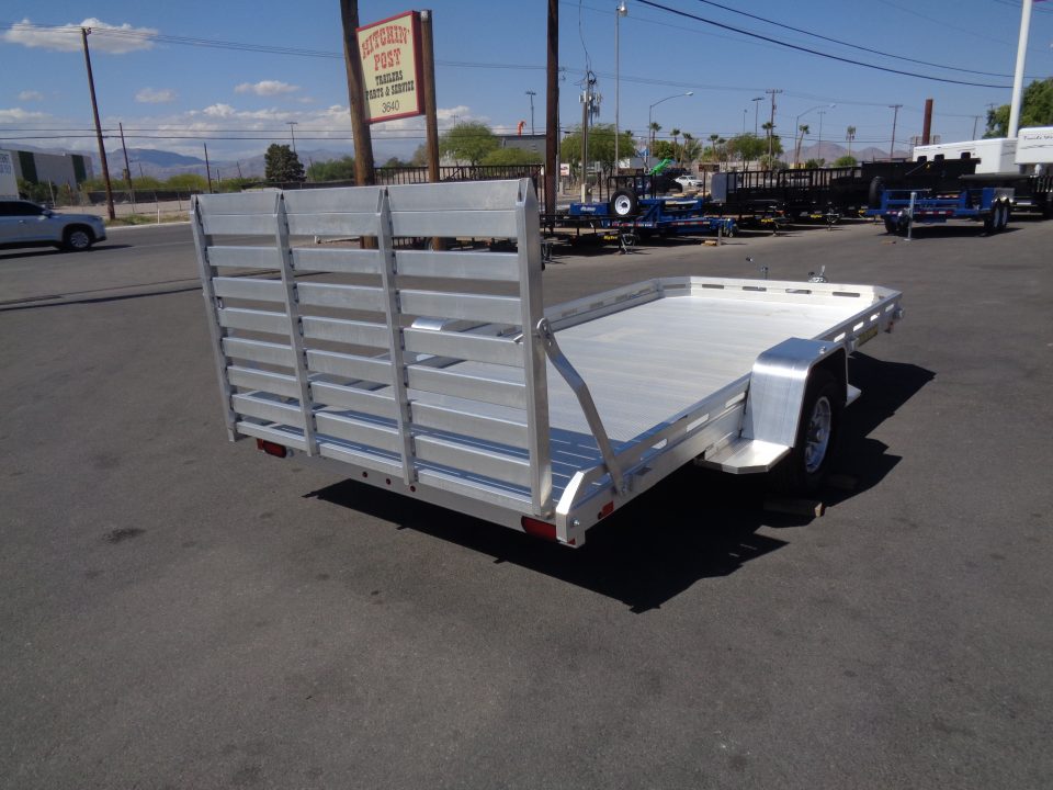 New 2027 Aluma * 7814S-TG * 14Ft Single Axle Utility Trailer w/ Tailgate