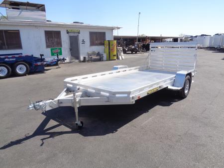 New 2027 Aluma * 7814S-TG * 14Ft Single Axle Utility Trailer w/ Tailgate