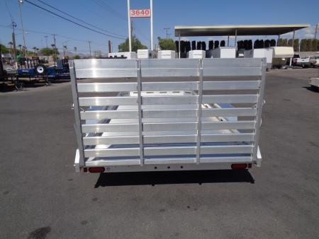 New 2027 Aluma * 7814S-TG * 14Ft Single Axle Utility Trailer w/ Tailgate
