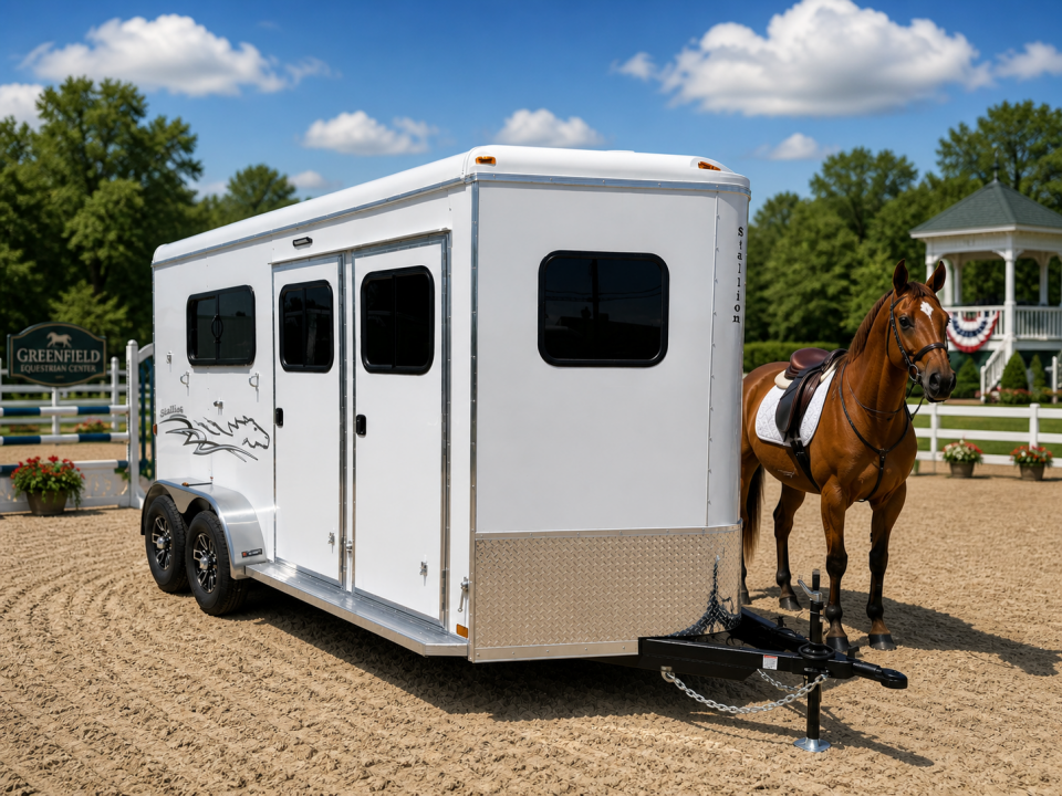 New 2026 Homesteader Trailer 214FB 2 HORSE STRAIGHT LOAD