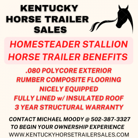 New 2026 Homesteader Trailer 214FB 2 HORSE STRAIGHT LOAD