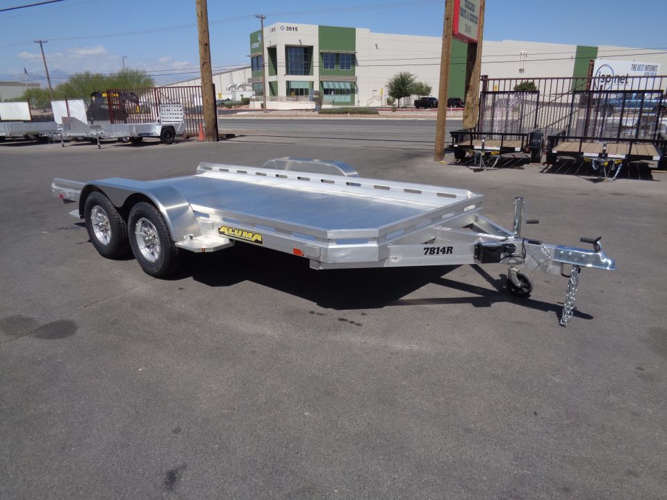 New 2027 ALUMA * 7814R * 14Ft Tandem Axle 7k Car Hauler