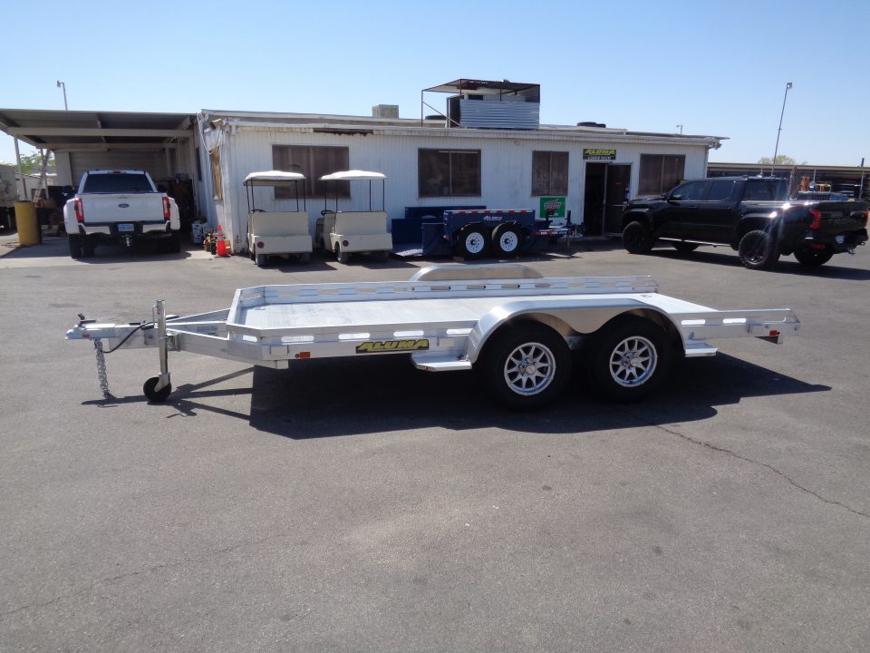 New 2027 ALUMA * 7814R * 14Ft Tandem Axle 7k Car Hauler