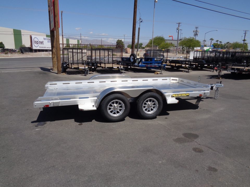 New 2027 ALUMA * 7814R * 14Ft Tandem Axle 7k Car Hauler