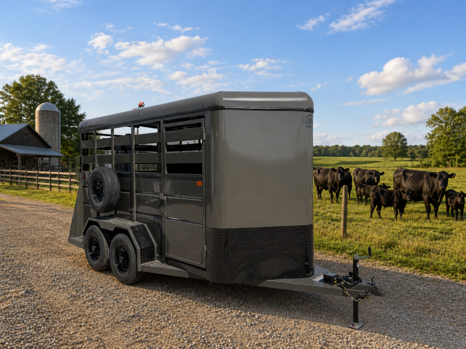 New 2026 Valley Trailers 14' STOCK TRAILER 7' TALL