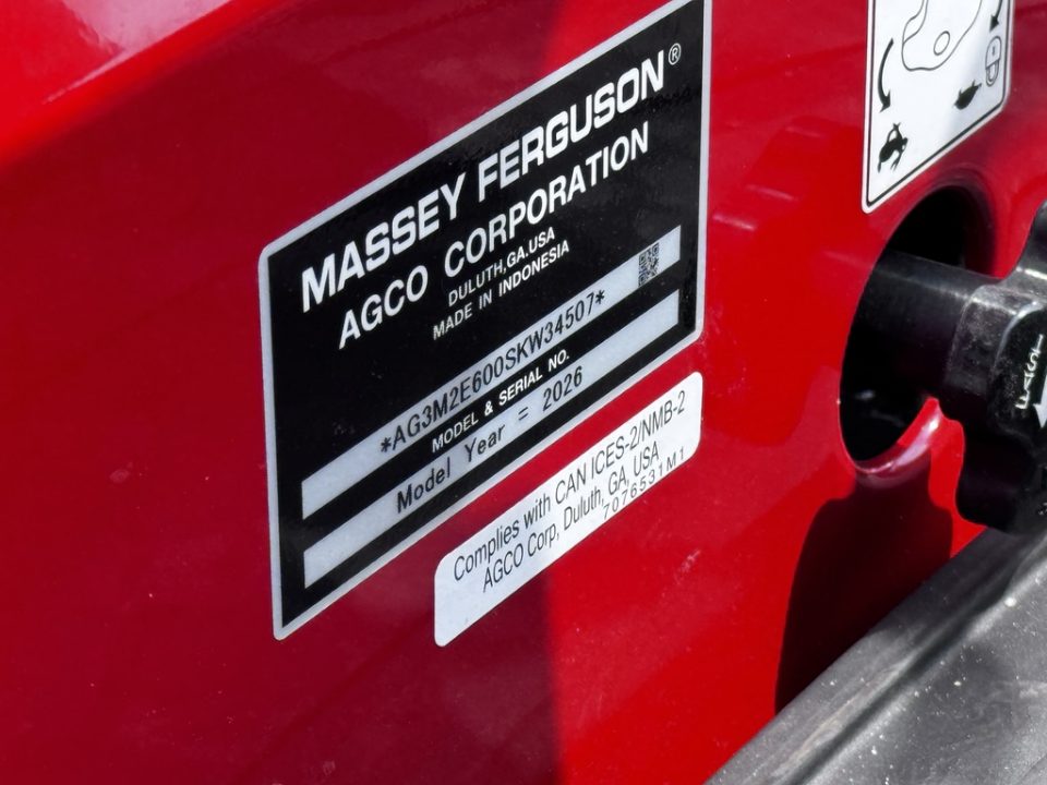 New 2026 Massey Ferguson 2E.60 Manual Shuttle Shift Tractor