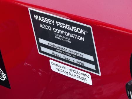 New 2026 Massey Ferguson 1M.35 Power Shuttle Tractor Loader