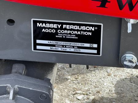 New 2026 Massey Ferguson 1GC.25 Tractor Loader