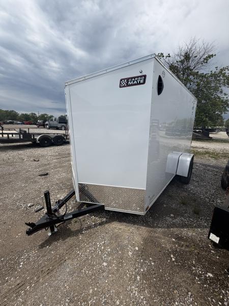 New 2026 Cargo Mate EHECO612SA-24 Enclosed 6x12 SA RAMP DOOR (GVW:2990) WHITE