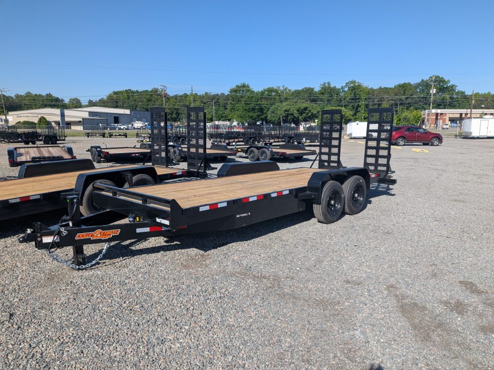 New 2026 Down 2 Earth Trailers 20ft 17.5K w/ Fold Up Ramps Equipment Trailer
