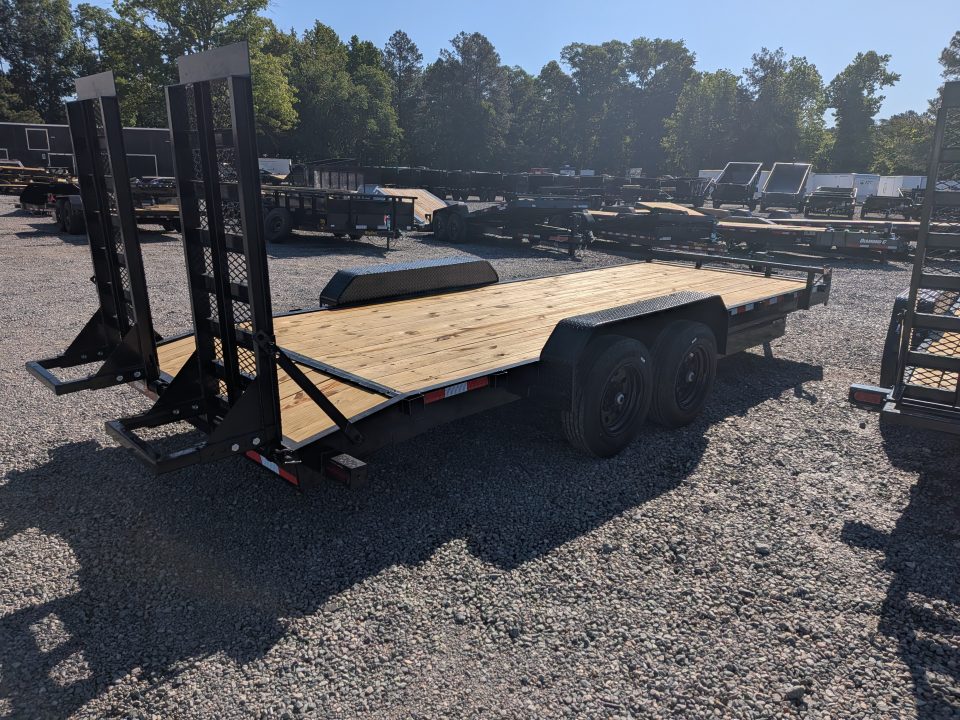 New 2026 Down 2 Earth Trailers 20ft 17.5K w/ Fold Up Ramps Equipment Trailer