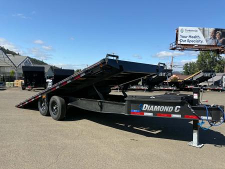 New DECKOVER 2026 Diamond C Trailers DET207 20' X 102  14,000 GVWR FULL TILT BLUETOOTH METALLIC GRAY TRAILER
