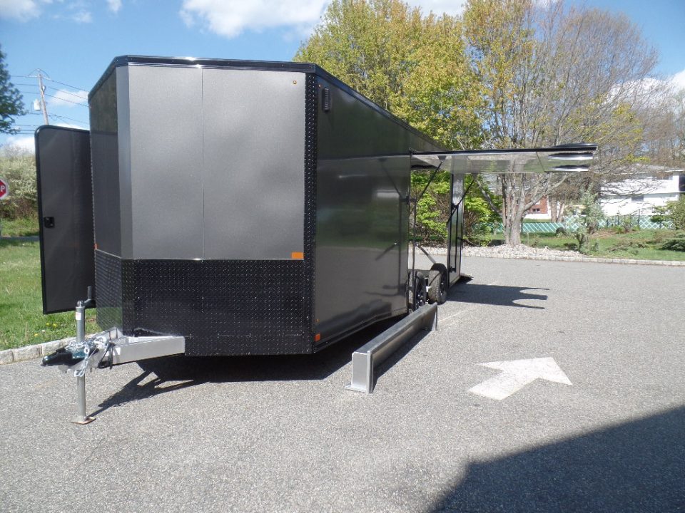 New 2026 Nitro Sport Car Trailer 8.5X20 V Nose , 7,000 lb. GVWR, with Escape Door Car Hauler