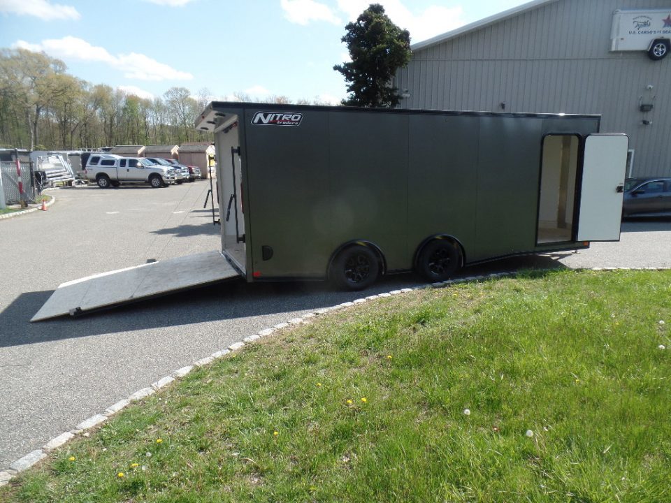 New 2026 Nitro Sport Car Trailer 8.5X20 V Nose , 7,000 lb. GVWR, with Escape Door Car Hauler